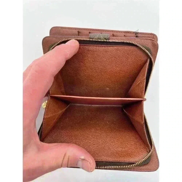 Louis Vuitton Women's Monogram Canvas Wallet Brown Credit Card Holder - Picture 5 of 16